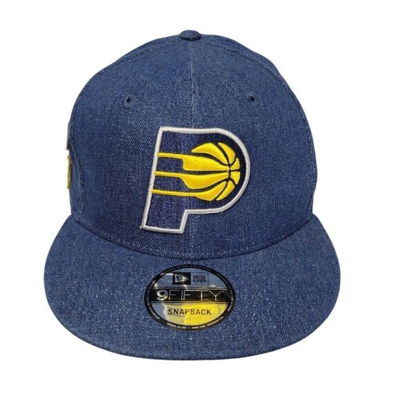 New Era Indiana Pacers Hat Mens Snapback 9Fifty NBA Blue Basketball NWOT - Picture 2 of 13